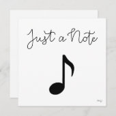 Musikalische Note Grußkarte Mitteilungskarte (Vorne/Hinten)