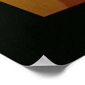 musikalische Note, Holzschnitt, personalisiert Poster (Ecke)