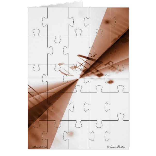 Musikalische Note -Karte- (Vorne)