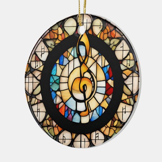 Musikalische Note Keramik Ornament (Links)