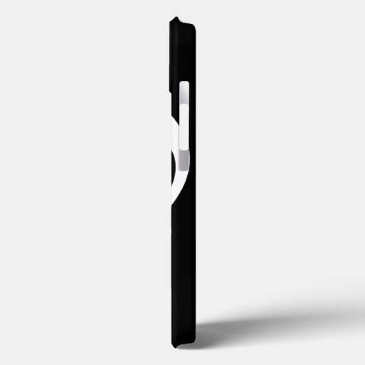 Musikalische Note mit individuelle Name auf schwar Case-Mate iPhone Hülle (Rückseite / Links)