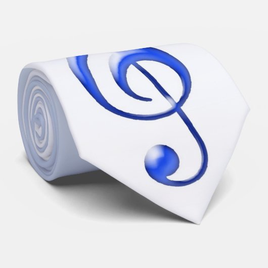 Musikalische Note Necktie Krawatte (Gerollt)