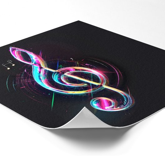 Musikalische Note Poster (Ecke)