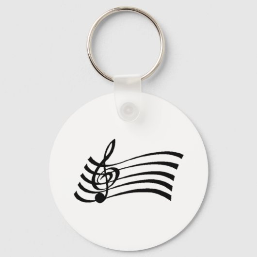 Musikalische Note Schlüsselanhänger (Vorderseite)