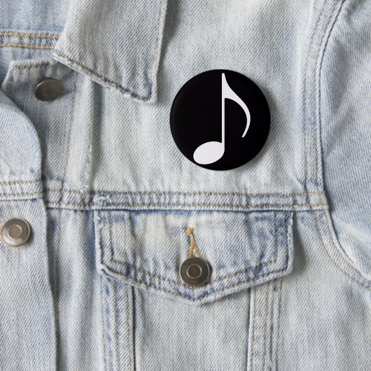 Musikalische Note ~ Schwarz Button (Beispiel)