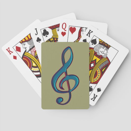 musikalische Note Spielkarten (Rückseite)