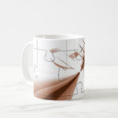 Musikalische Note -Tasse- Kaffeetasse (Vorderseite Links)