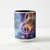 Musikalische Note: Treble Clef Tasse (Zentrum)