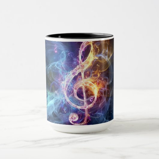 Musikalische Note: Treble Clef Tasse (Zentrum)