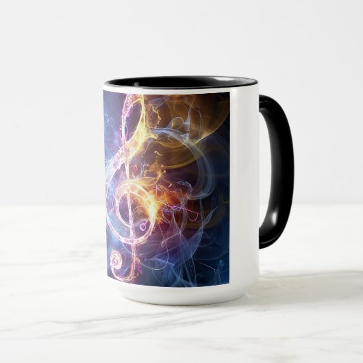 Musikalische Note: Treble Clef Tasse (VorderseiteRechts)