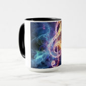 Musikalische Note: Treble Clef Tasse (Vorderseite Links)