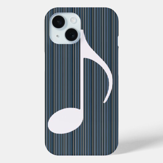 musikalische Note und dünne Streifen Case-Mate iPhone Hülle (Rückseite)