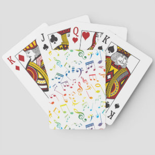 Musikalische Noten 4 Spielkarten