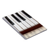 musikalische Noten auf dem Hintergrund eines piano Notizblock (Rechte Seite)