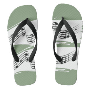 Musikalische Noten Badesandalen