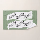 Musikalische Noten Badhandtuch Set (Handtuch)