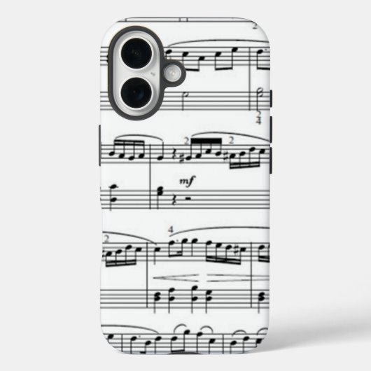 musikalische Noten Case-Mate iPhone Hülle (Rückseite)