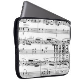 musikalische Noten einfach Laptopschutzhülle (Vorne Rechts)