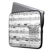 musikalische Noten einfach Laptopschutzhülle (Vorderseite Links)