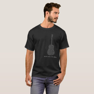Musikalische Noten Gitarre Lass die Musik sprechen T-Shirt