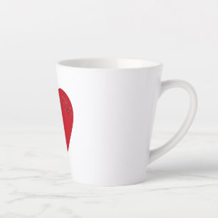 Musikalische Noten im Herzen, Latte-Tasse Milchtasse