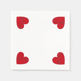 Musikalische Noten im Herzen, Paper Napkin Serviette