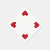 Musikalische Noten im Herzen, Paper Napkin Serviette (Ecke)