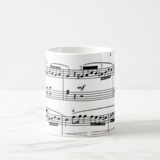 musikalische Noten Kaffeetasse (Mittel)