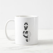 musikalische Noten Kaffeetasse (Links)