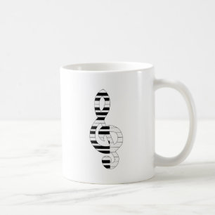 musikalische Noten Kaffeetasse