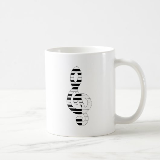 musikalische Noten Kaffeetasse (Rechts)