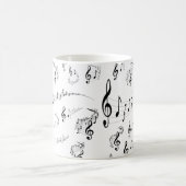 Musikalische Noten Kaffeetasse (Mittel)
