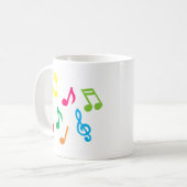 Musikalische Noten Kaffeetasse (Vorderseite Links)