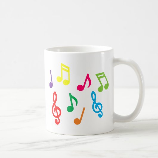 Musikalische Noten Kaffeetasse (Rechts)