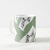 Musikalische Noten Kaffeetasse (Vorderseite Links)