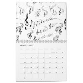 musikalische Noten Kalender (Jan 2027)