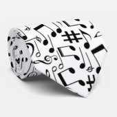 Musikalische Noten Krawatte (Gerollt)