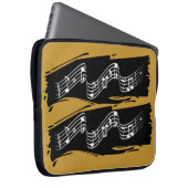 Musikalische Noten Laptopschutzhülle (Vorne Rechts)