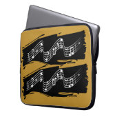 Musikalische Noten Laptopschutzhülle (Vorderseite Links)