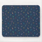 Musikalische Noten Mousepad (Vorne)