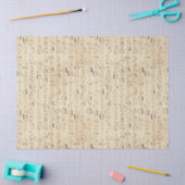 Musikalische Noten Noten Noten auf Tan Decoupage Seidenpapier (Basteln)