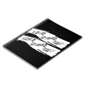 Musikalische Noten Notizblock (Linke Seite)