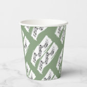 Musikalische Noten Pappbecher (Rückseite)