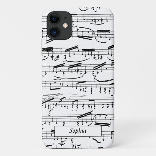 Musikalische Noten Piano Sheet Music Custom Case-Mate iPhone Hülle (Rückseite)