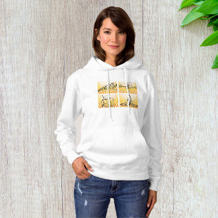 Musikalische Noten platzen abstrakt Hoodie