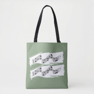 Musikalische Noten Tasche