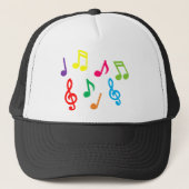 Musikalische Noten Truckerkappe (Vorderseite)
