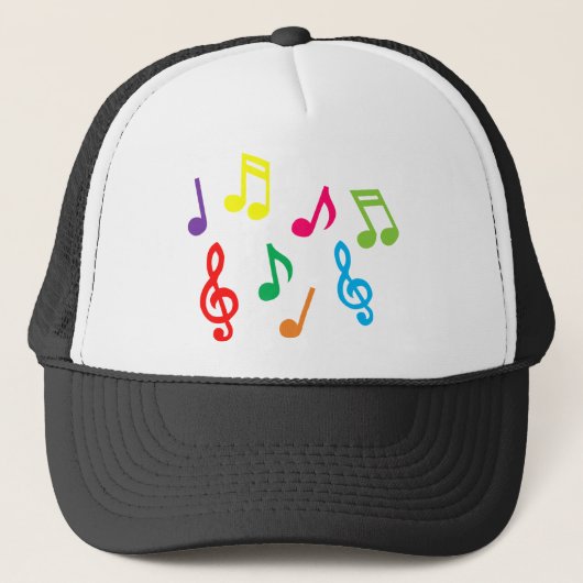 Musikalische Noten Truckerkappe (Vorderseite)
