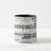 musikalische Noten & Zitat Tasse (Zentrum)