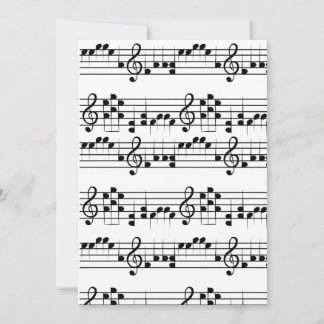 Musikalische Notendoodle-Kunst Einladung